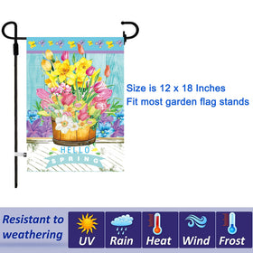 CDLong fall garden flag enhances yard ambience with warm hues