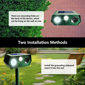 CDREPELUU waterproof solar unit outdoors ready for rain protection