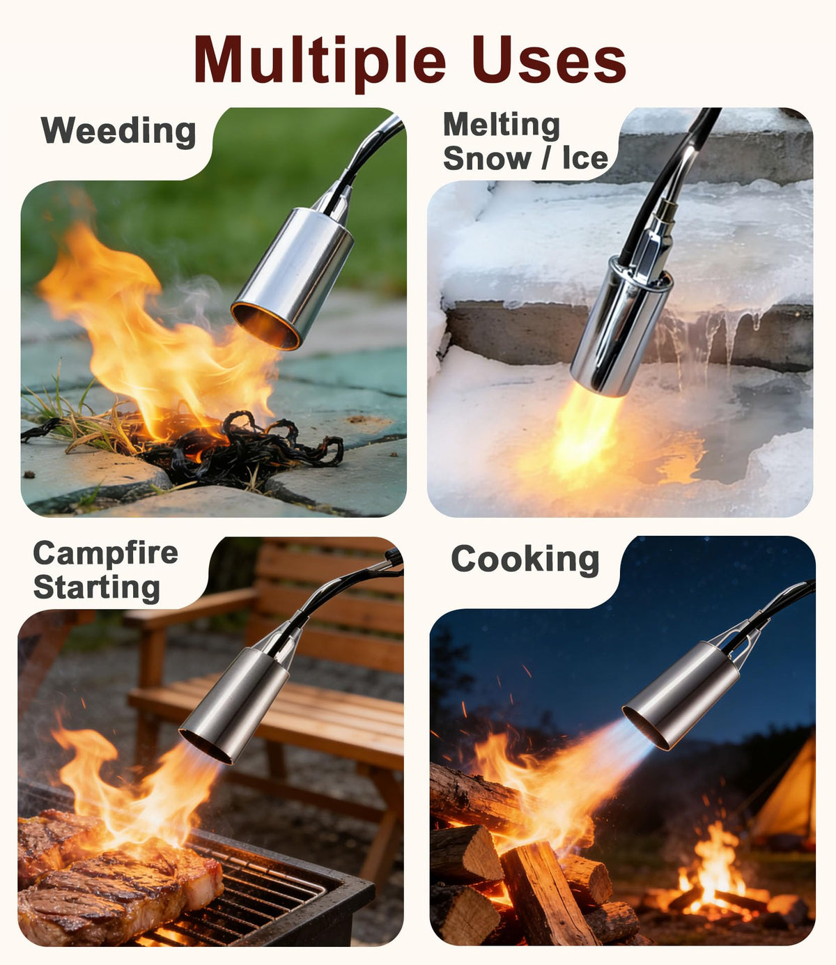 CeaGoal wide-nozzle design distributes flame evenly across large areas