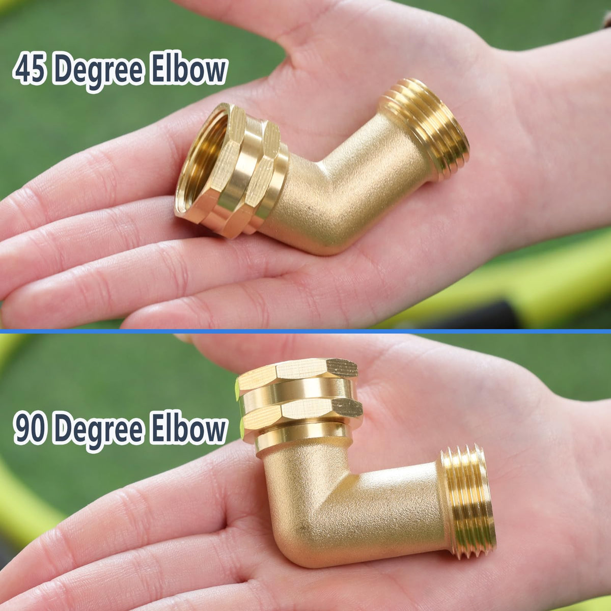 Ceaeso 45-degree elbow fits tight RV spaces for hoses.
