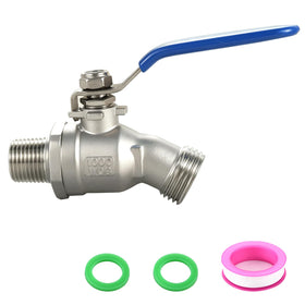 Ceaeso hose bib with full-flow design for outdoor tasks