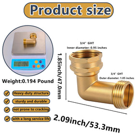 Ceaeso 90-degree elbow with hex nut makes leak-free installation easy