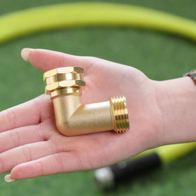 Ceaeso solid brass hose elbow durable and corrosion-resistant for outdoor water lines