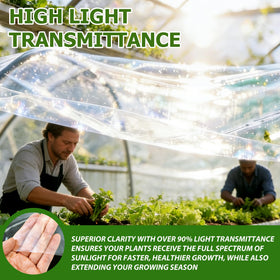 Ceblish easy-install greenhouse film – simple cut-to-size for cold frames and row covers