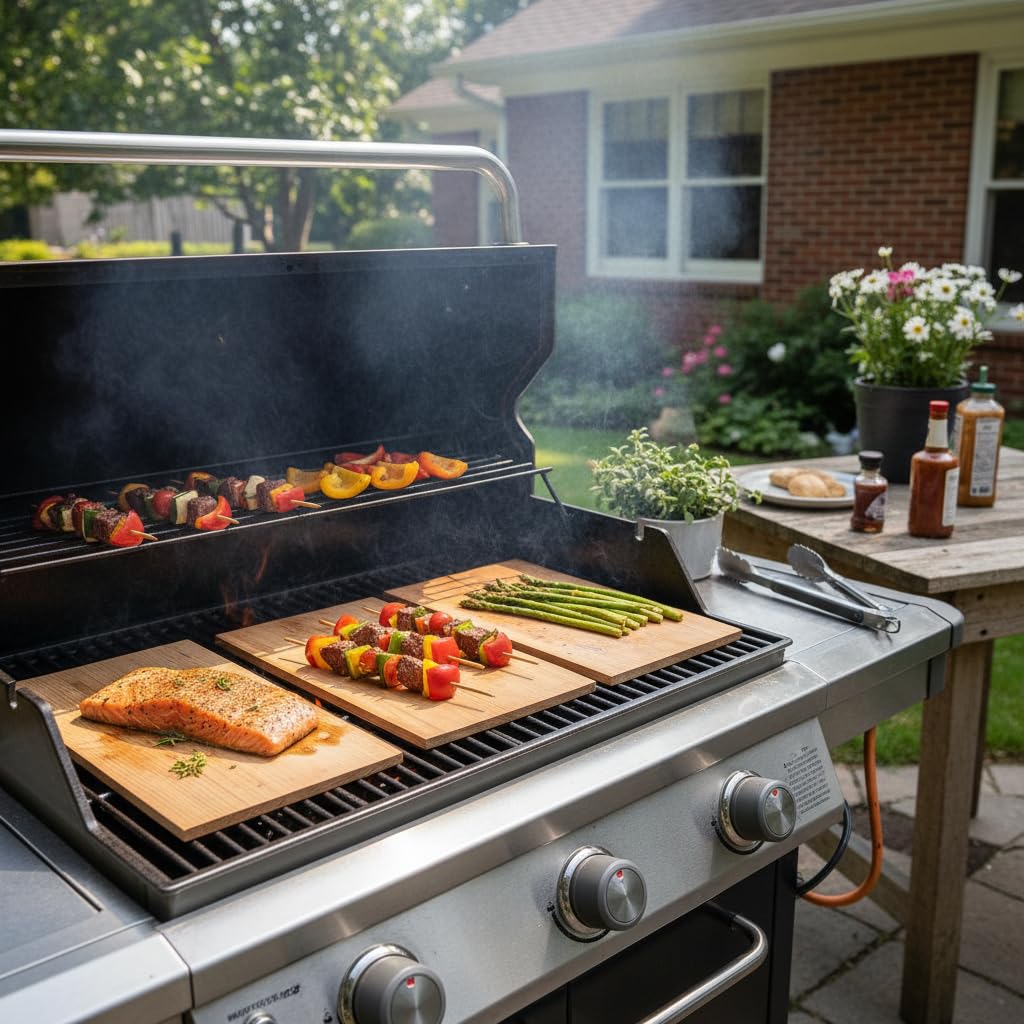 CEDAR ALPHA bamboo skewers in the bundle are perfect for veggie or meat kebabs.
