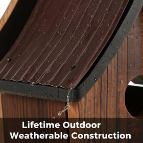 CEDAR ALPHA protective roof shields interior from weather.