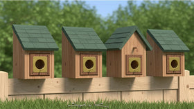 Compatible with most birdhouses and bluebird boxes