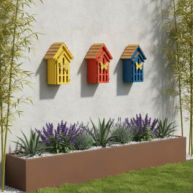 CEDAR ALPHA hanging hook option blends with natural spaces.