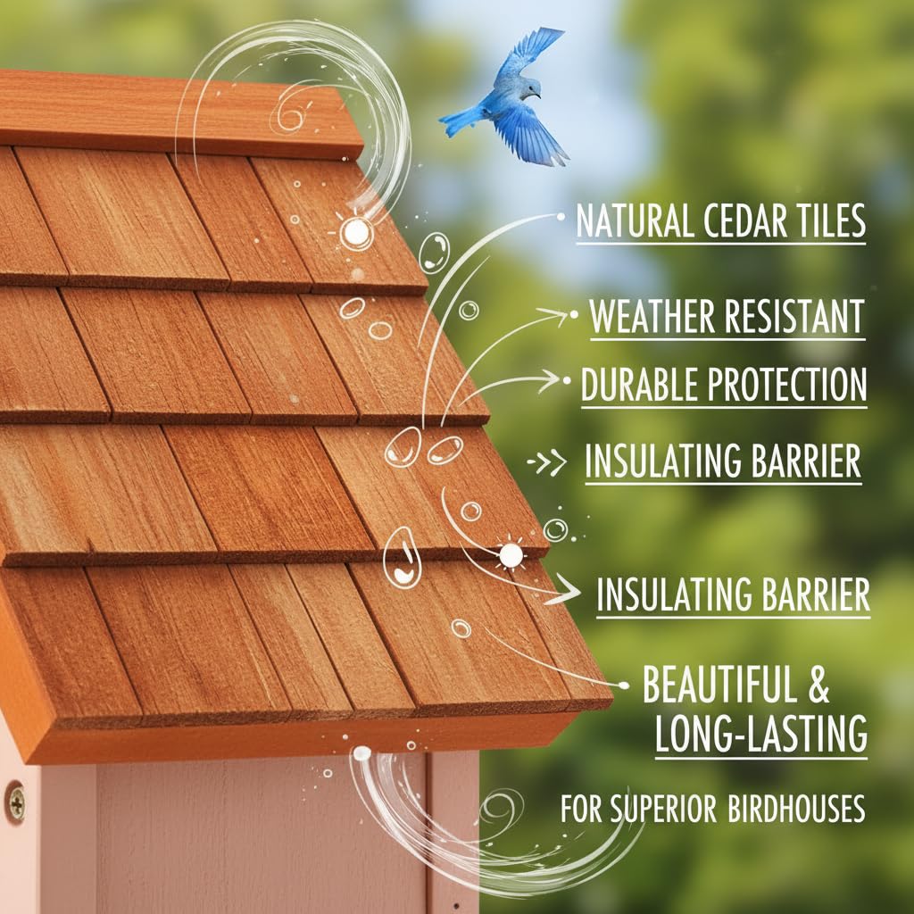 Cedar Alpha New England design nest box adds charm to backyard