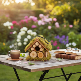 CEDAR ALPHA Roof opens for easy cleaning and maintenance