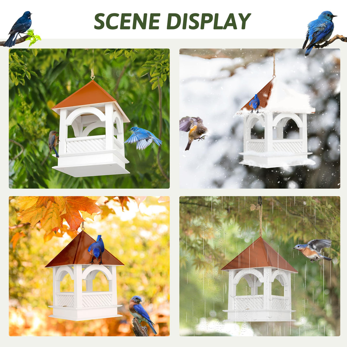 CEDAR ALPHA rust-proof design stands up to rain and sun.