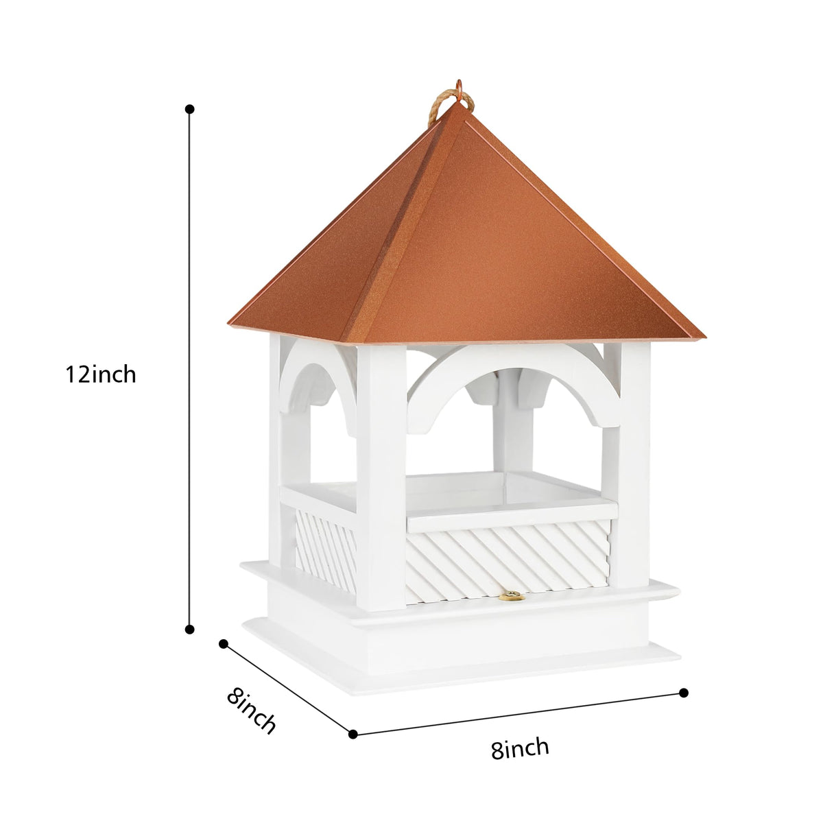 CEDAR ALPHA spacious pavilion design invites multiple bird species.