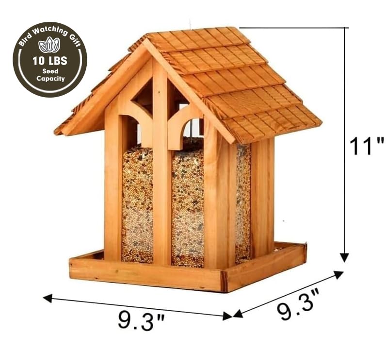 CEDAR ALPHA bird feeder with durable wire cable for long-lasting outdoor hanging