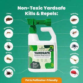 Cedarcide YardSafe in action during spraying for pest protection.