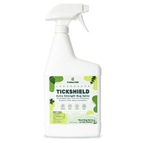 Cedarcide Tickshield lemongrass bottle pint for home pest protection.