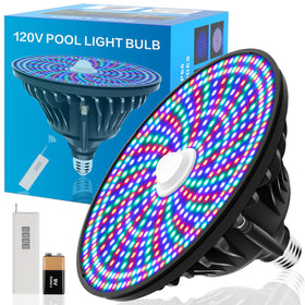 CEDIO inground pool light with remote control for vibrant underwater color effects.