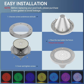 CEDIO LED pool light bulb advanced heat dissipation maintains performance