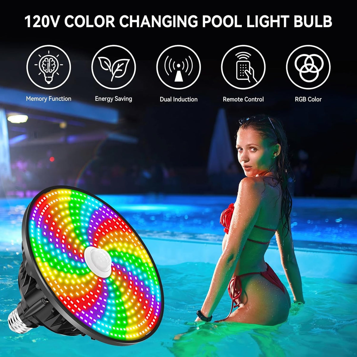 CEDIO LED pool light bulb ultra-bright output lighting large pools