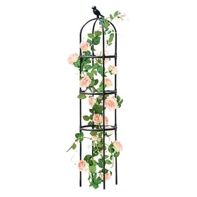 CEDOCSH garden trellis assembly demonstrates quick, tool-free setup for climbing plants.