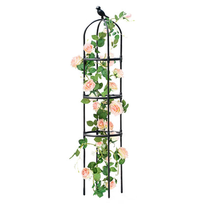 CEDOCSH garden trellis assembly demonstrates quick, tool-free setup for climbing plants.