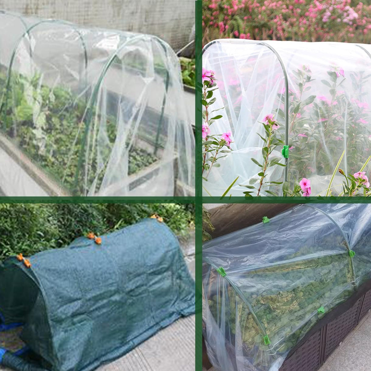 CEDOCSH Greenhouse Hoops clamps secure joints for durable construction.