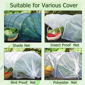 CEDOCSH Greenhouse Hoops connecting tubes offer stable assembly and flexible layout.