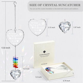 Ceegook heart prism design adds soft colorful reflections on walls and windows.