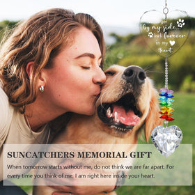 Ceegook dog memorial suncatcher brightens homes, offices, and gardens.