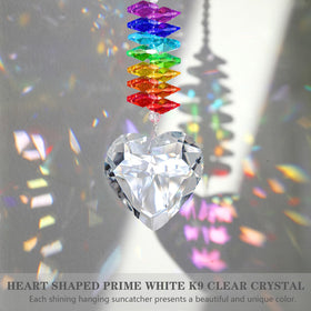 Ceegook suncatcher captures sunlight to cast rainbow colors in your space.