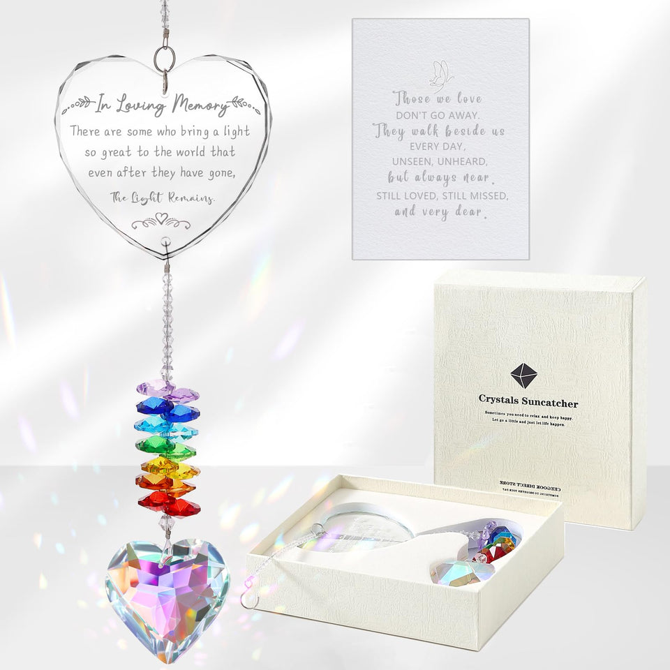 Ceegook K9 Suncatcher memory bond reflects rainbow light in sunlit windows