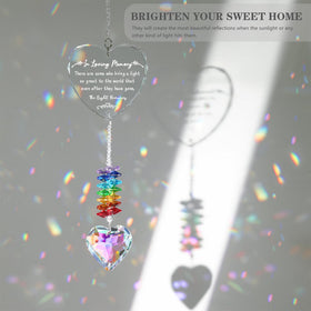 Ceegook memorial gift bereavement suncatcher creates a comforting rainbow glow
