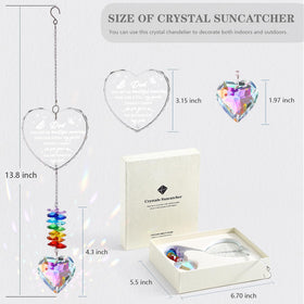 Ceegook rainbow-light suncatcher enhances home or office ambiance with color.