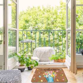 Ceenna easy-clean front door mat for indoor and outdoor use