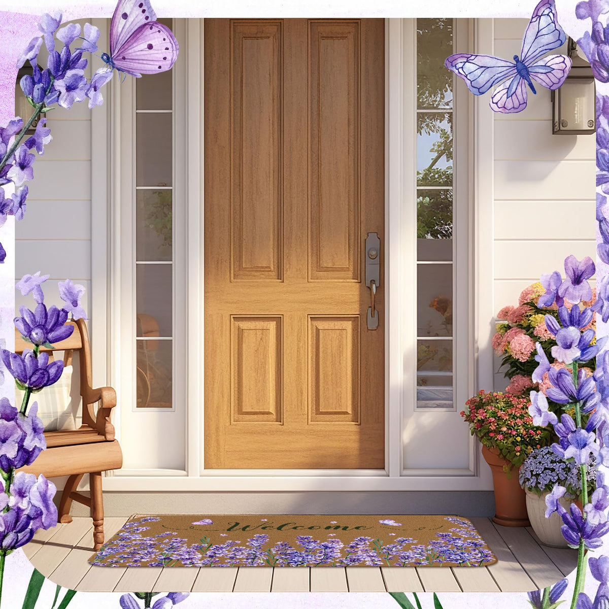 Ceenna doormat non-slip-base keeps entry safe and steady