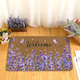 Ceenna spring floral doormat outdoor-entry offers weather resistance for year-round use