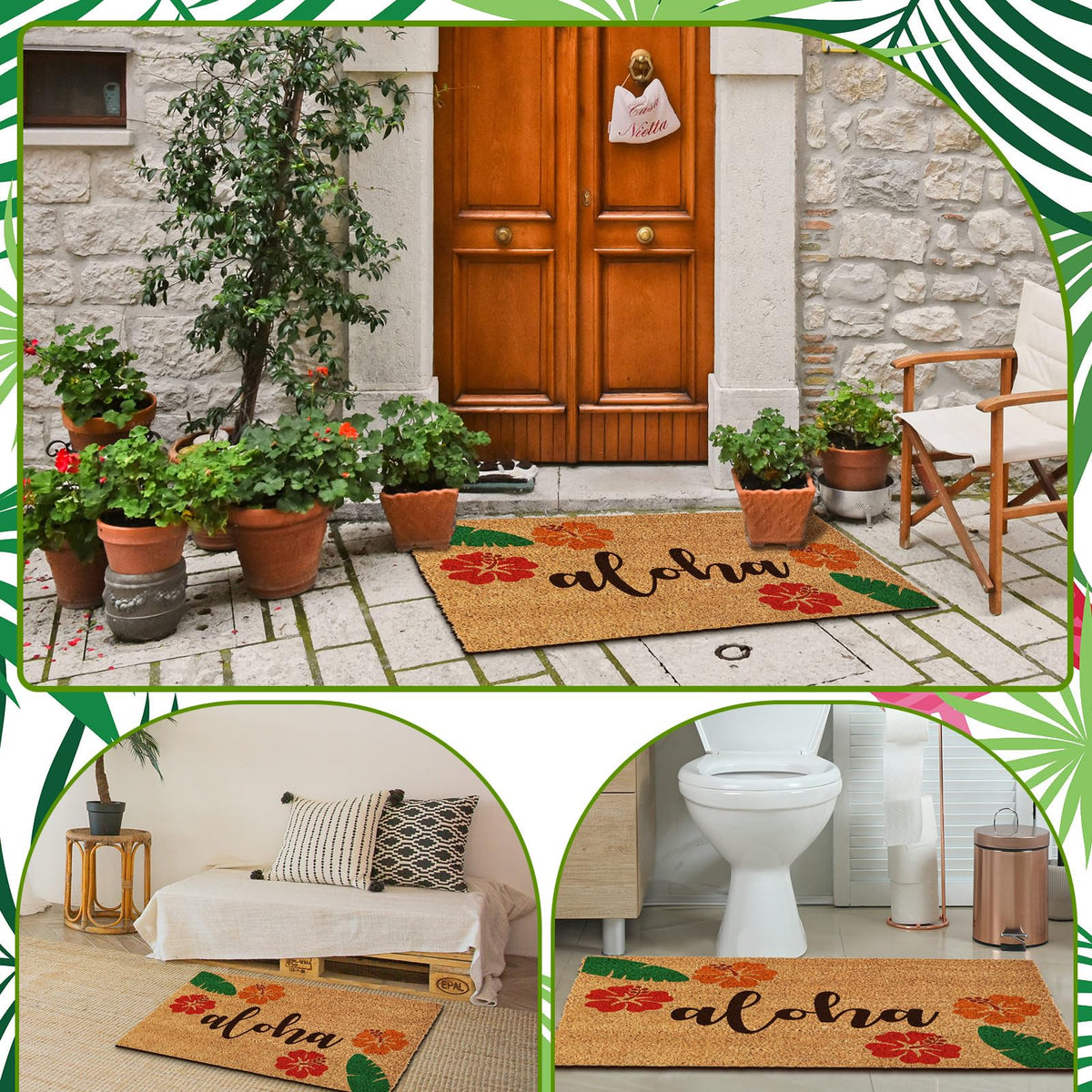 Ceenna summer gift mat doubles as decorative holiday decor.