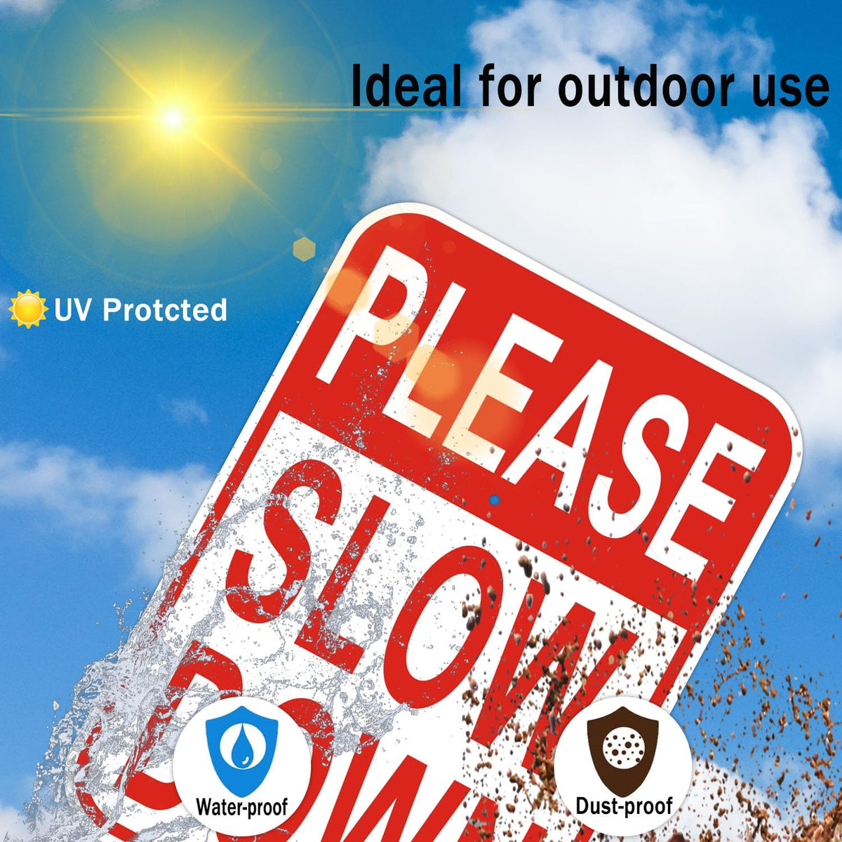 Cefrashi construction site warning sign aids improved site traffic awareness.