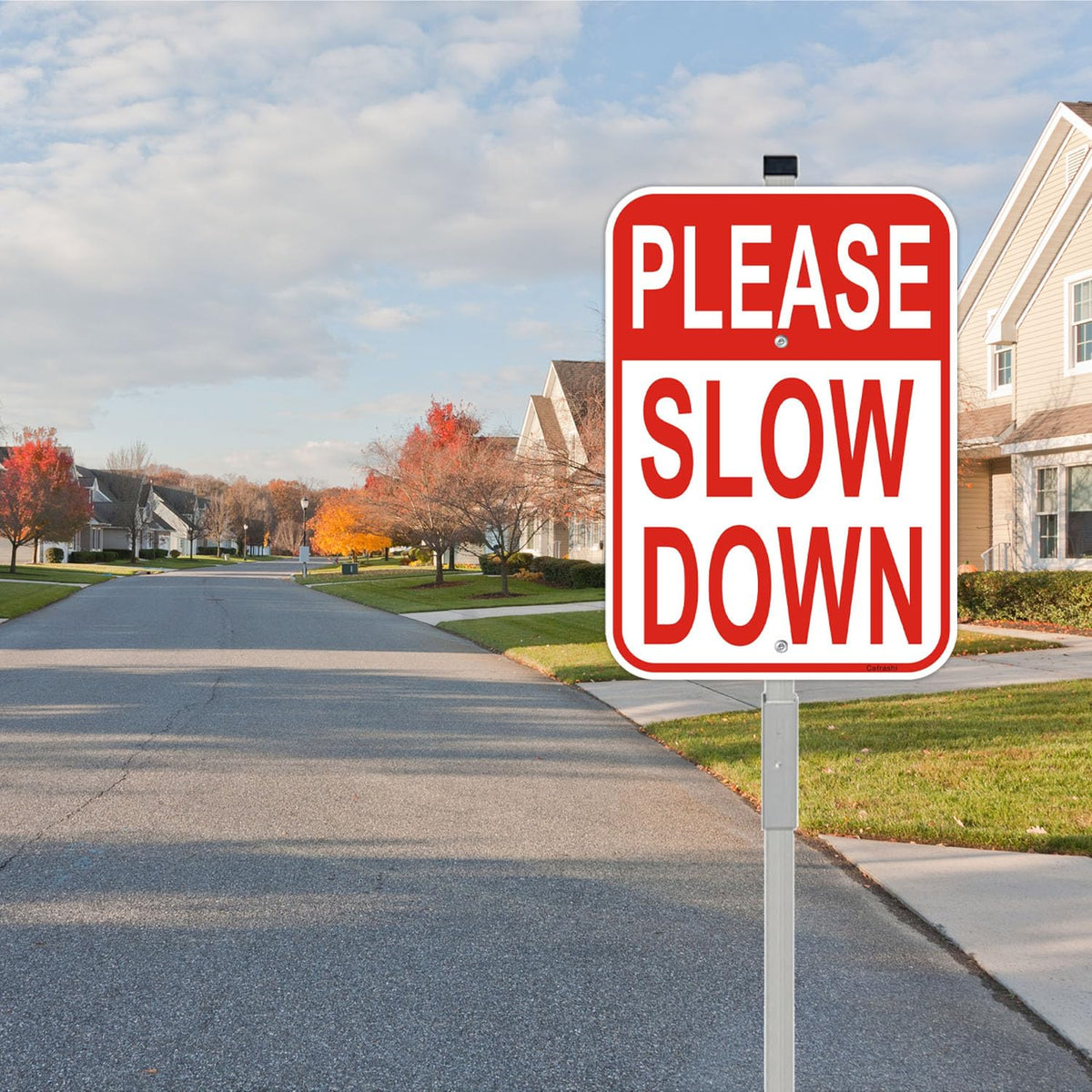 Cefrashi yard sign assembly set demonstrates easy mounting for residential driveways.