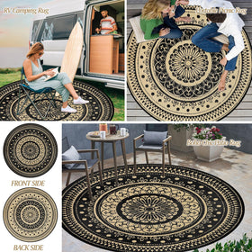 Cekene deck-friendly outdoor rug; perfect for garden, beach, or patio decor