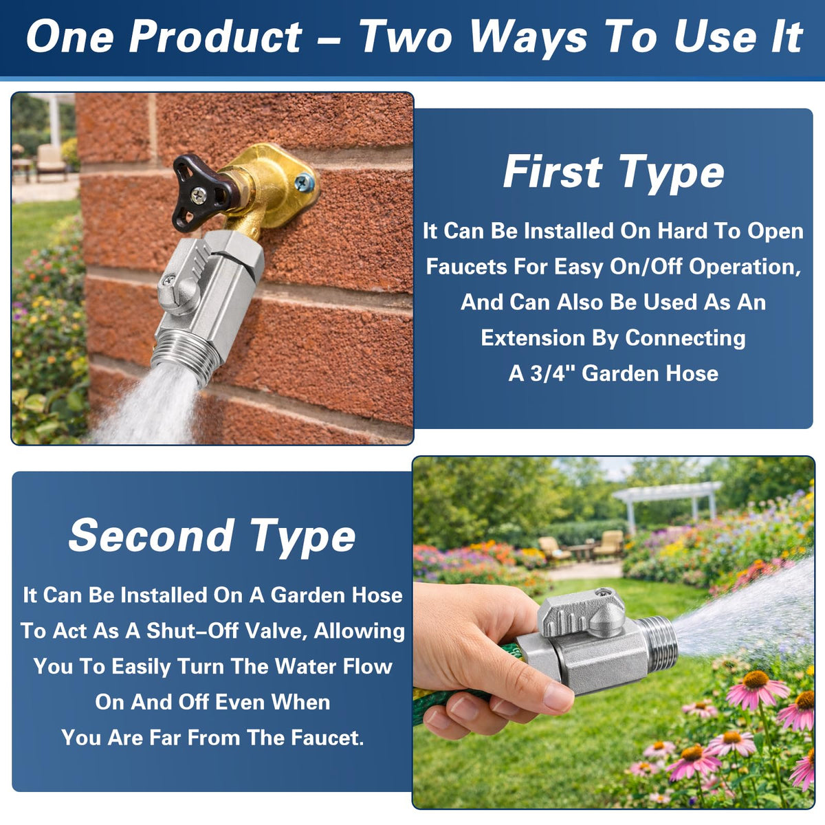 Cekwiet compatible with most hoses and faucets for easy setup.