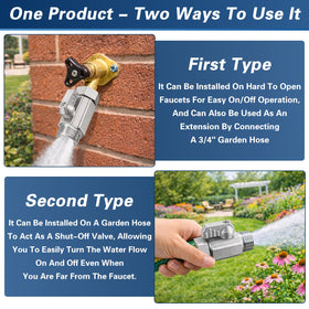 Cekwiet compatible with most hoses and faucets for easy setup.
