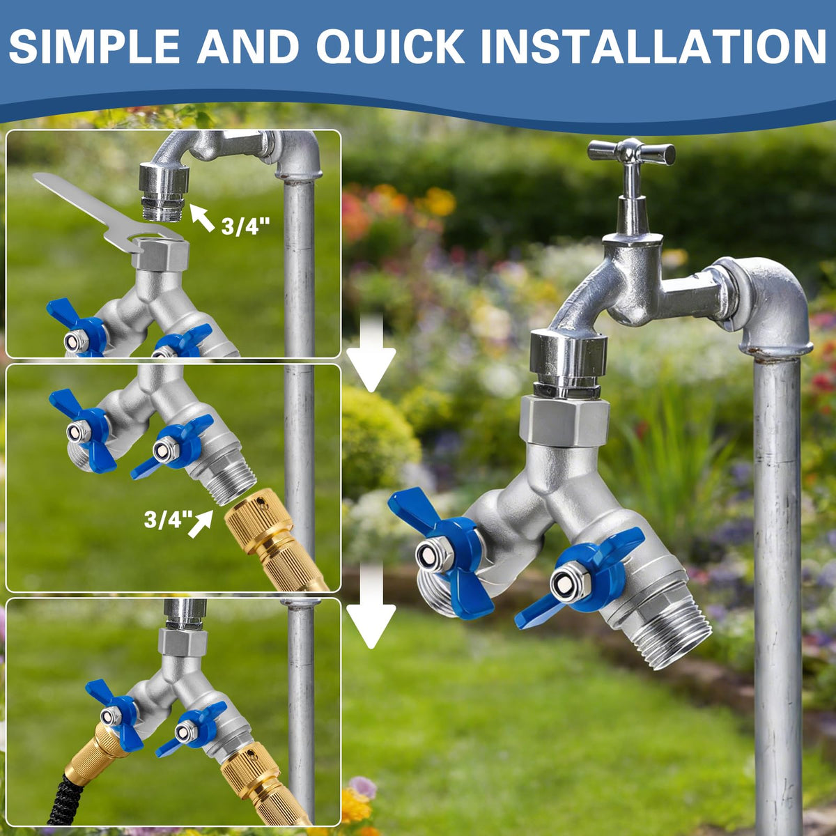 Cekwiet 304 stainless steel construction resists rust in outdoor setups.