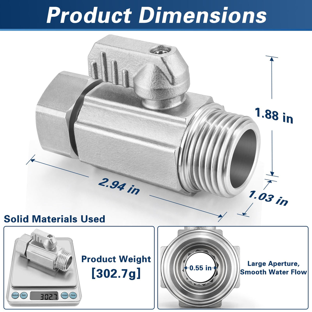 Cekwiet 360 swivel connector prevents hose twisting during irrigation.