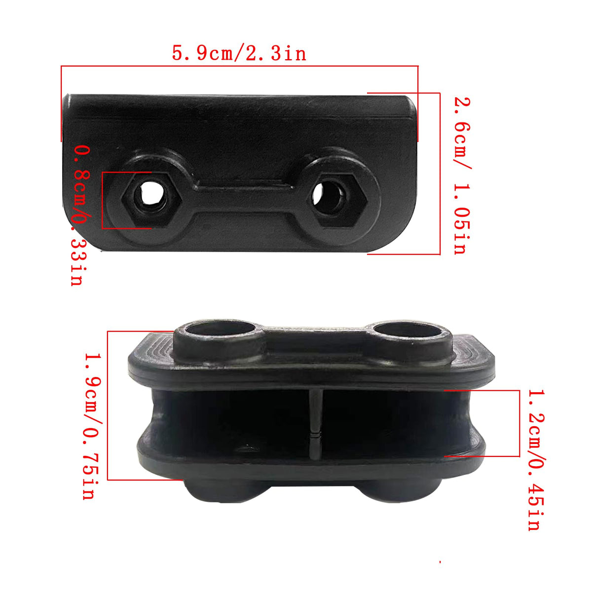 Celeyearnirs installation screws shown with easy-fit canopy connector.