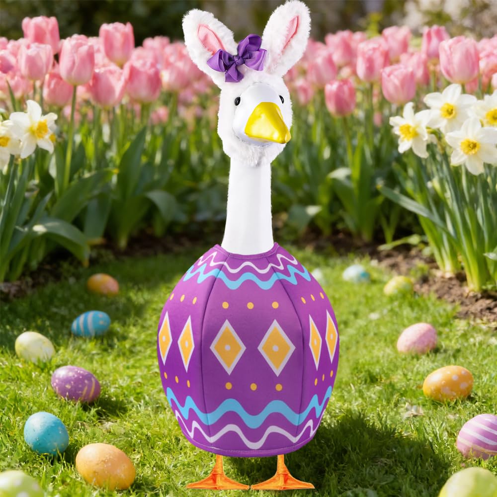 Celltestria 23-inch goose outfit fits standard porch geese for easy decorating.