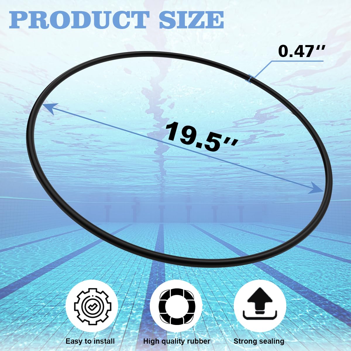 Cendasun Clean and Clear Plus filter O-ring supports reliable grid seal