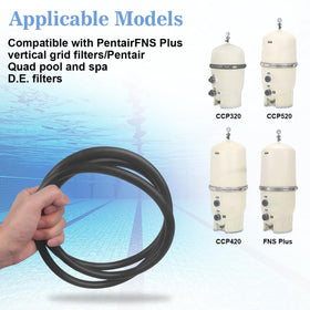 Cendasun tank O-ring reinforces lid seal for pool filters