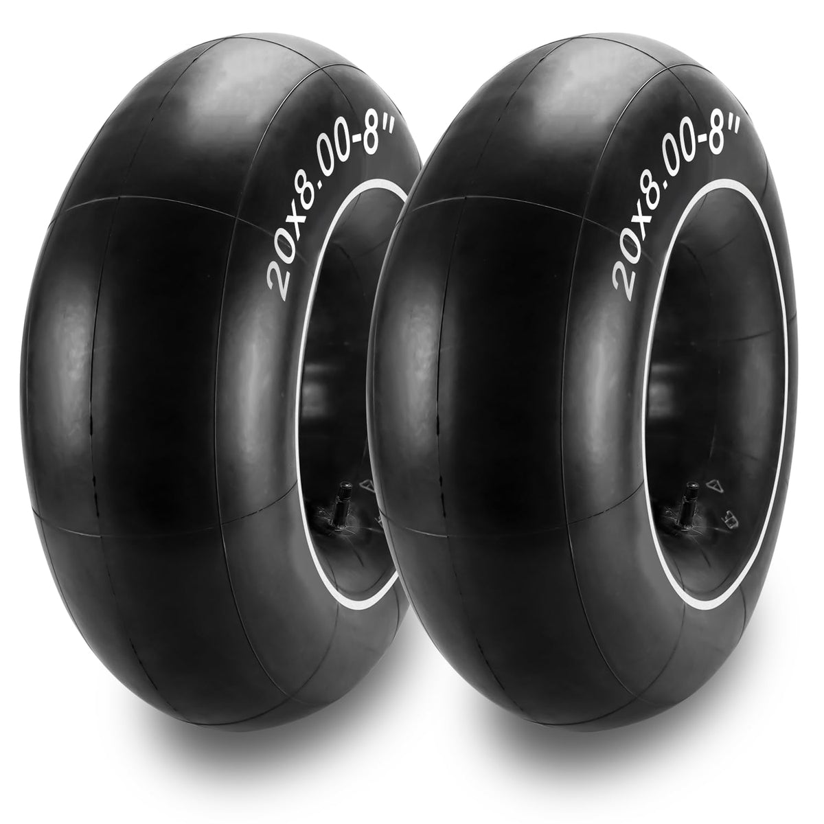 Cenipar 20x8-8 inner tube package with TR13 valve for heavy-duty carts.
