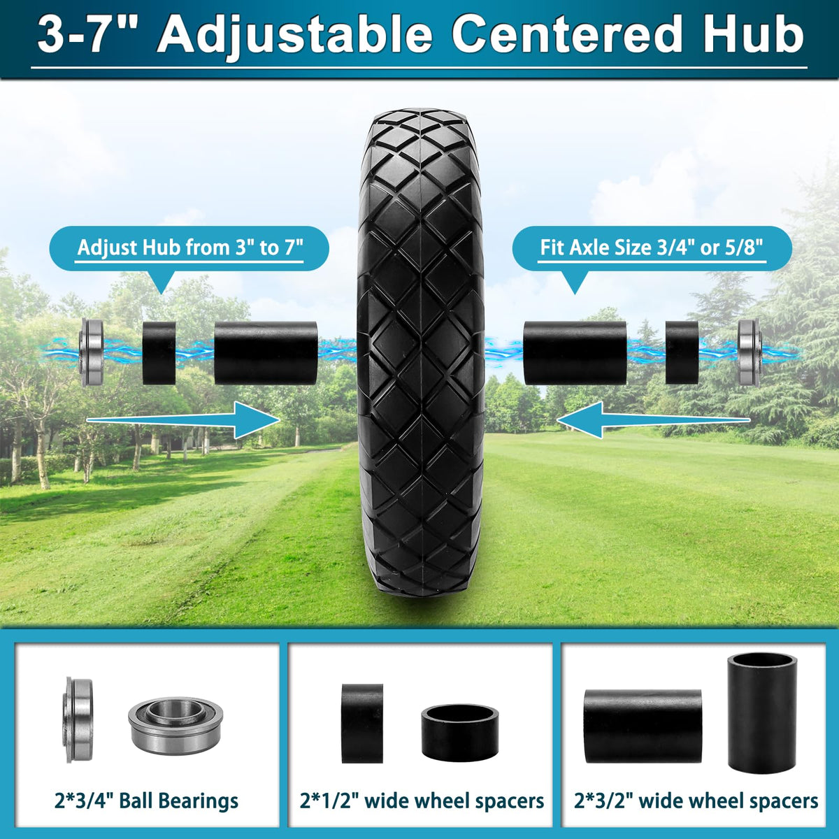 Cenipar 5/8-inch bearing extension for hub compatibility