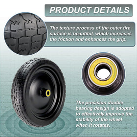 Cenipar polyurethane tire delivers quiet, shock-absorbing ride on rough surfaces